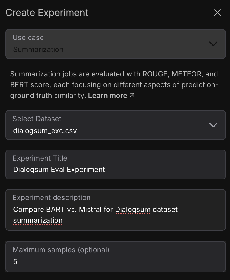 Experiment Fields